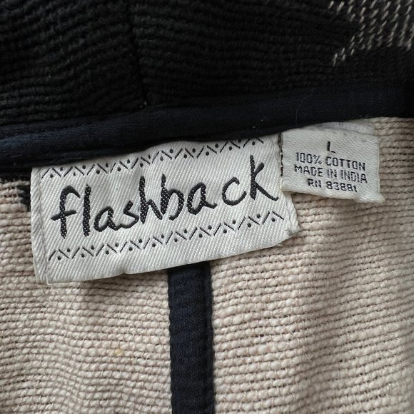 Stunning Vintage Oversized Snowflake Blazer Jacket Coat Boho Western Christmas - Picture 4 of 6